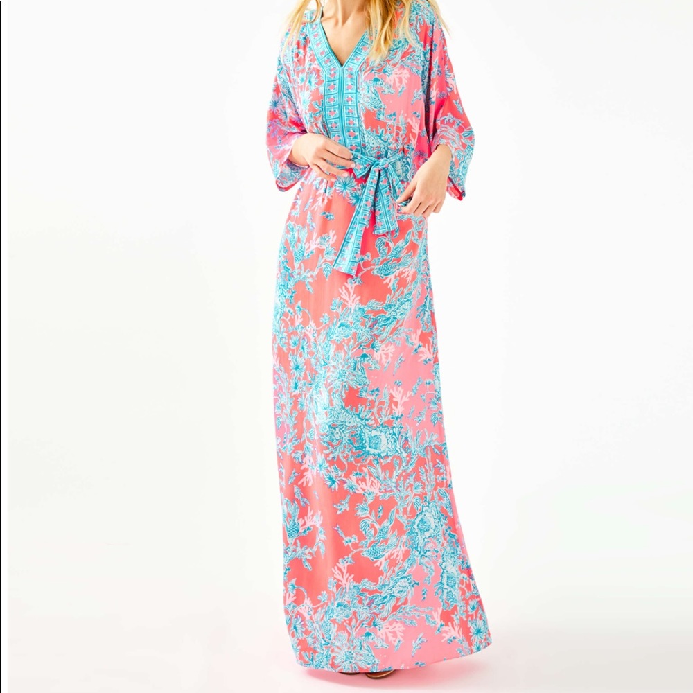 Lilly Pulitzer Carmynn Maxi Caftan NWT